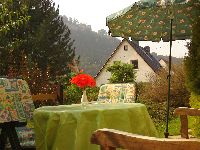 Terrasse am Ferienhaus